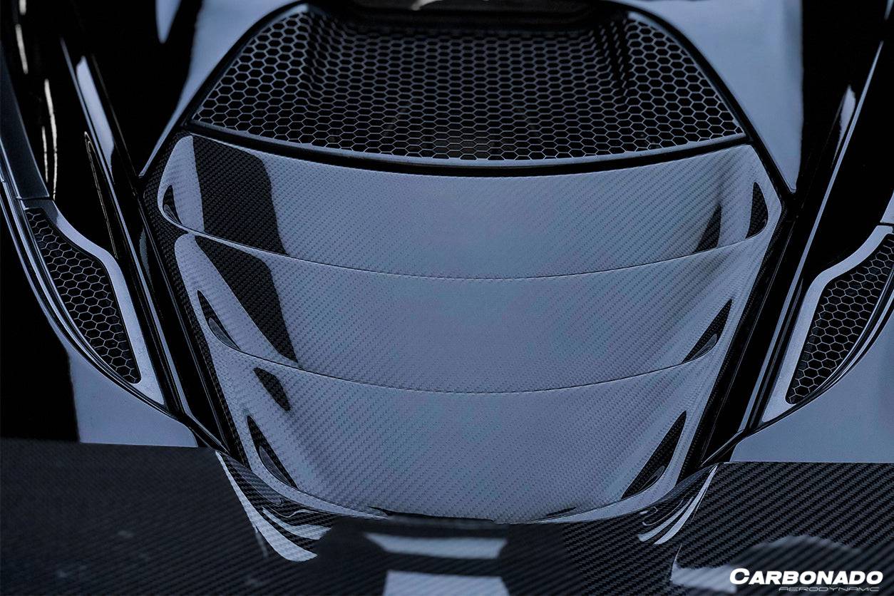 2017-2022 McLaren 720s DRY Carbon Fiber Engine Cover Replacement - Carbonado Aero
