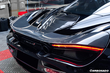 2017-2022 McLaren 720s DRY Carbon Fiber Engine Cover Replacement - Carbonado Aero