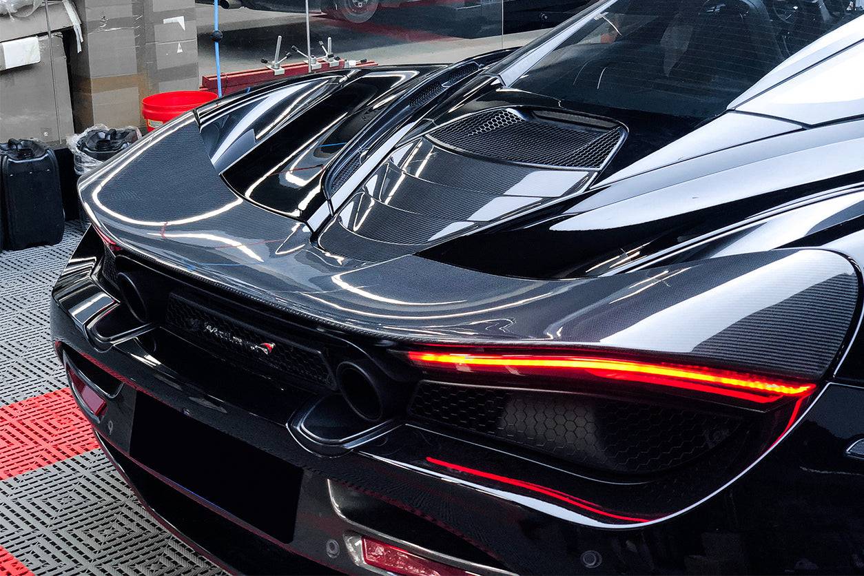 2017-2022 McLaren 720S Coupe Only DRY Carbon Fiber Engine Cover Replacement （Dont Fit Spyder） - Carbonado