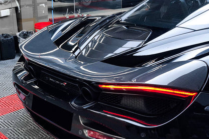 2017-2022 McLaren 720S Coupe Only DRY Carbon Fiber Engine Cover Replacement （Dont Fit Spyder） - Carbonado