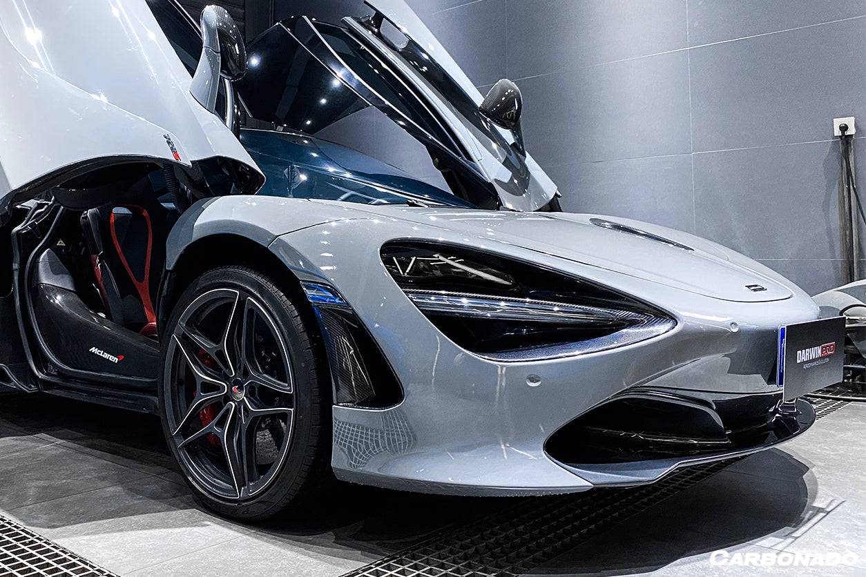 2017-2022 McLaren 720s Carbon Fiber Front Bumper Side Air Vents Replacement - Carbonado Aero