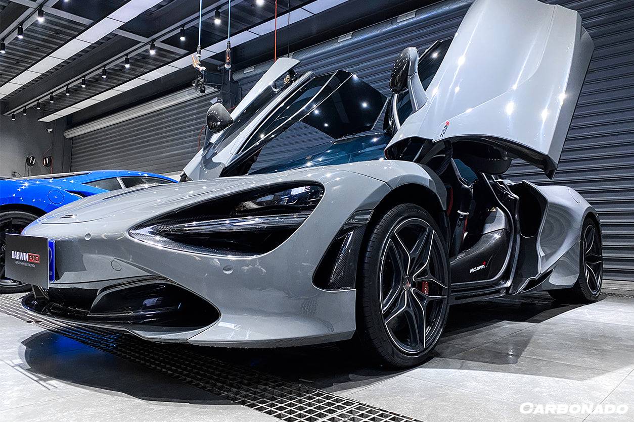 2017-2022 McLaren 720s Carbon Fiber Front Bumper Side Air Vents Replacement - Carbonado Aero
