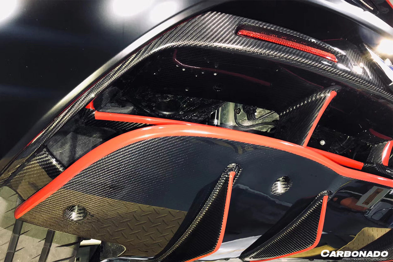 2017-2022 McLaren 720s OEM Style Carbon Fiber Rear Bumper Center Valance - Carbonado Aero