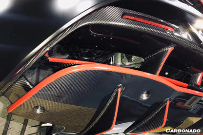 2017-2022 McLaren 720s OEM Style Carbon Fiber Rear Bumper Center Valance - Carbonado Aero