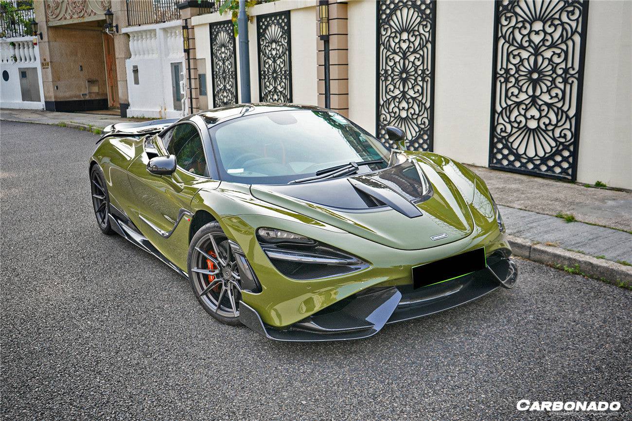 2017-2022 McLaren 720S 765LT-Style Dry Part Carbon Fiber Front Bumper