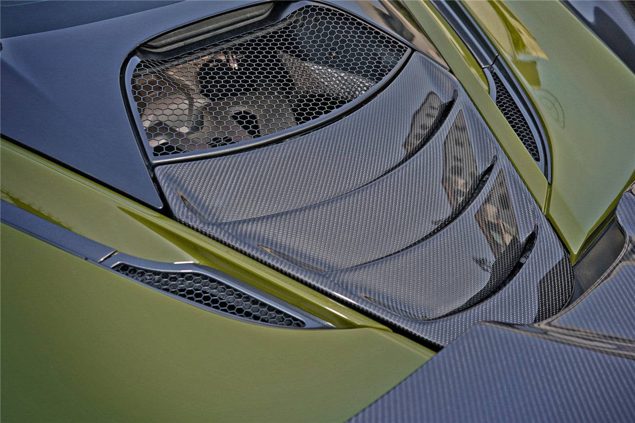 2017-2022 McLaren 720S Coupe Only DRY Carbon Fiber Engine Cover Replacement （Dont Fit Spyder） - Carbonado