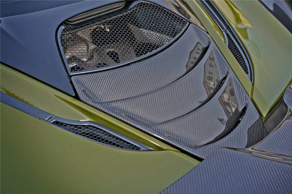 2017-2022 McLaren 720S Coupe Only DRY Carbon Fiber Engine Cover Replacement （Dont Fit Spyder） - Carbonado