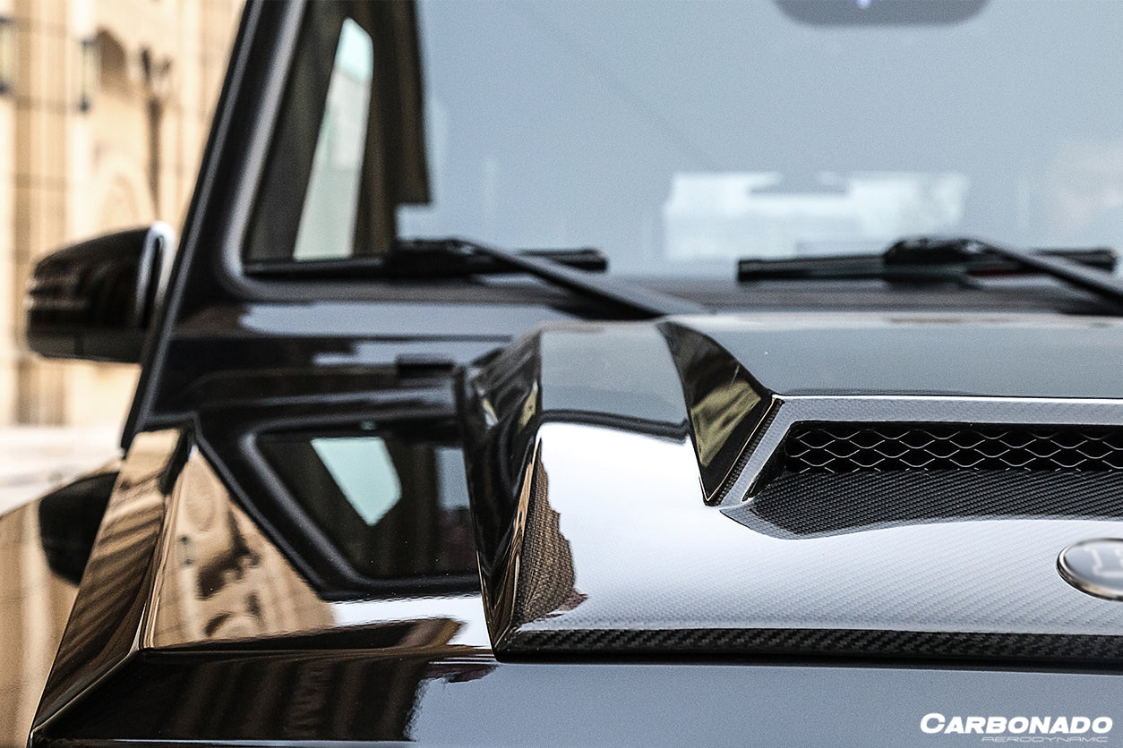 2003-2018 Mercedes Benz W463 G Wagon BRS Style Autoclave Carbon FIber Hood Scoop - Carbonado Aero