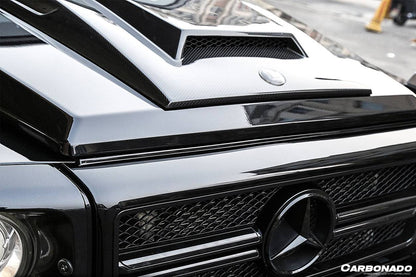 2003-2018 Mercedes Benz W463 G Wagon BRS Style Autoclave Carbon FIber Hood Scoop - Carbonado Aero