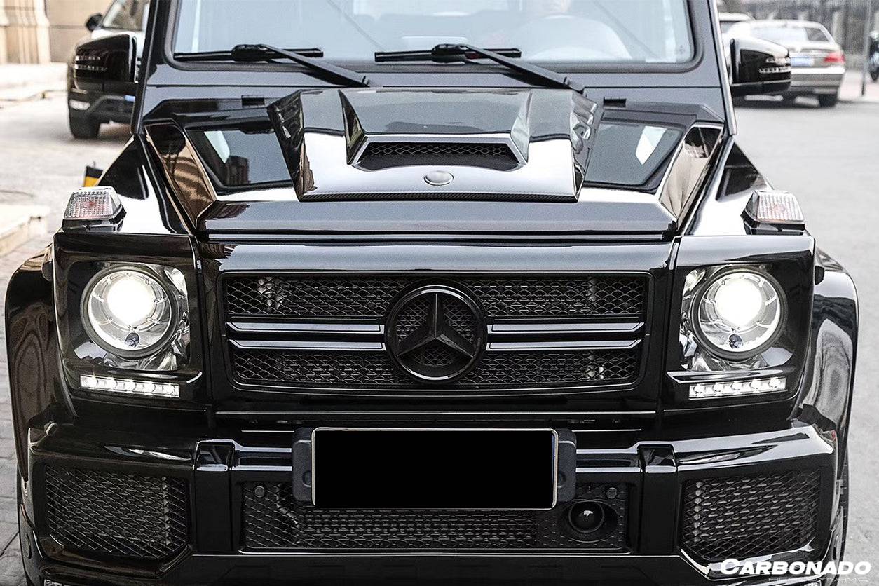 2003-2018 Mercedes Benz W463 G Wagon BRS Style Autoclave Carbon FIber Hood Scoop - Carbonado Aero