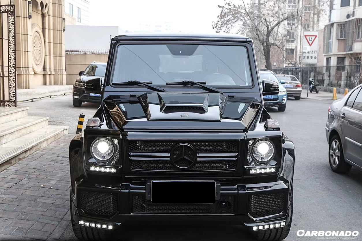 2003-2018 Mercedes Benz W463 G Wagon BRS Style Autoclave Carbon FIber Hood Scoop - Carbonado Aero