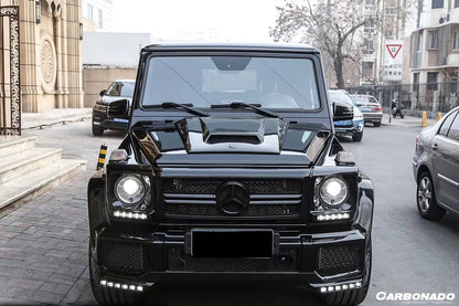 2003-2018 Mercedes Benz W463 G Wagon BRS Style Autoclave Carbon FIber Hood Scoop - Carbonado Aero