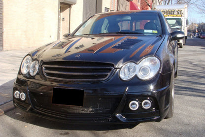 2005-2007 Mercedes Benz W203 C55 AMG WI Style Front Bumper & Led Light - Carbonado