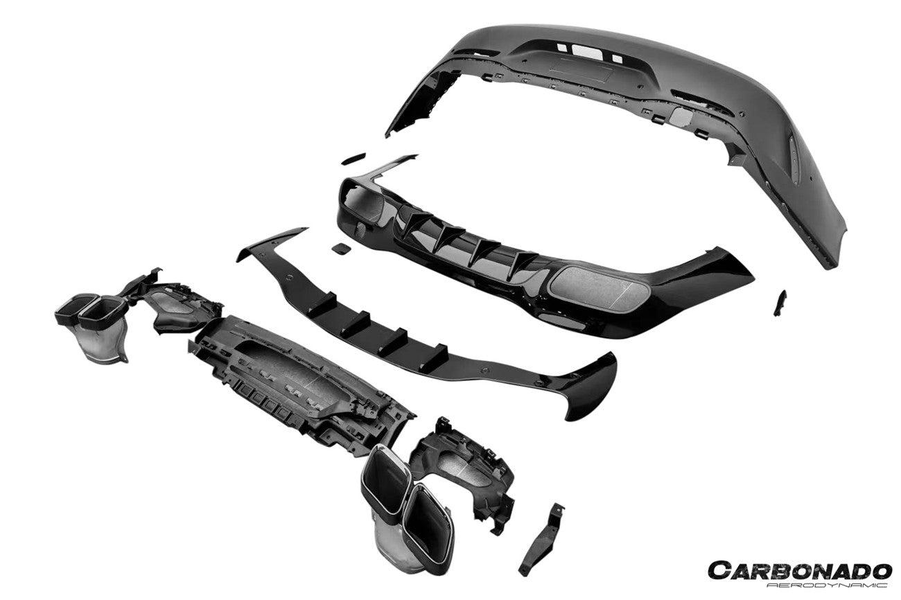 2019-2025 Mercedes Benz AMG GT53 GT50 GT43 4Door Coupe X290 Convert GT63 Style Rear Bumper