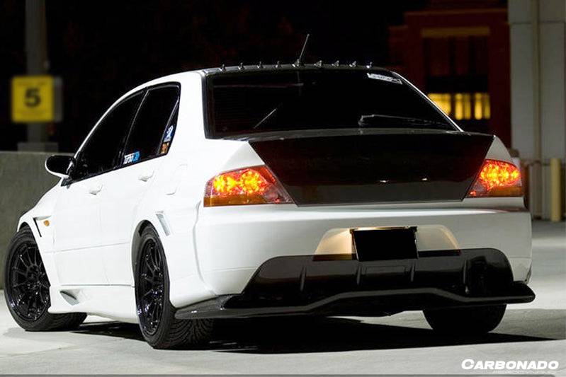 2003-2006 Mitsubishi Evolution 7/8/9 JP Style Rear Bumper - Carbonado
