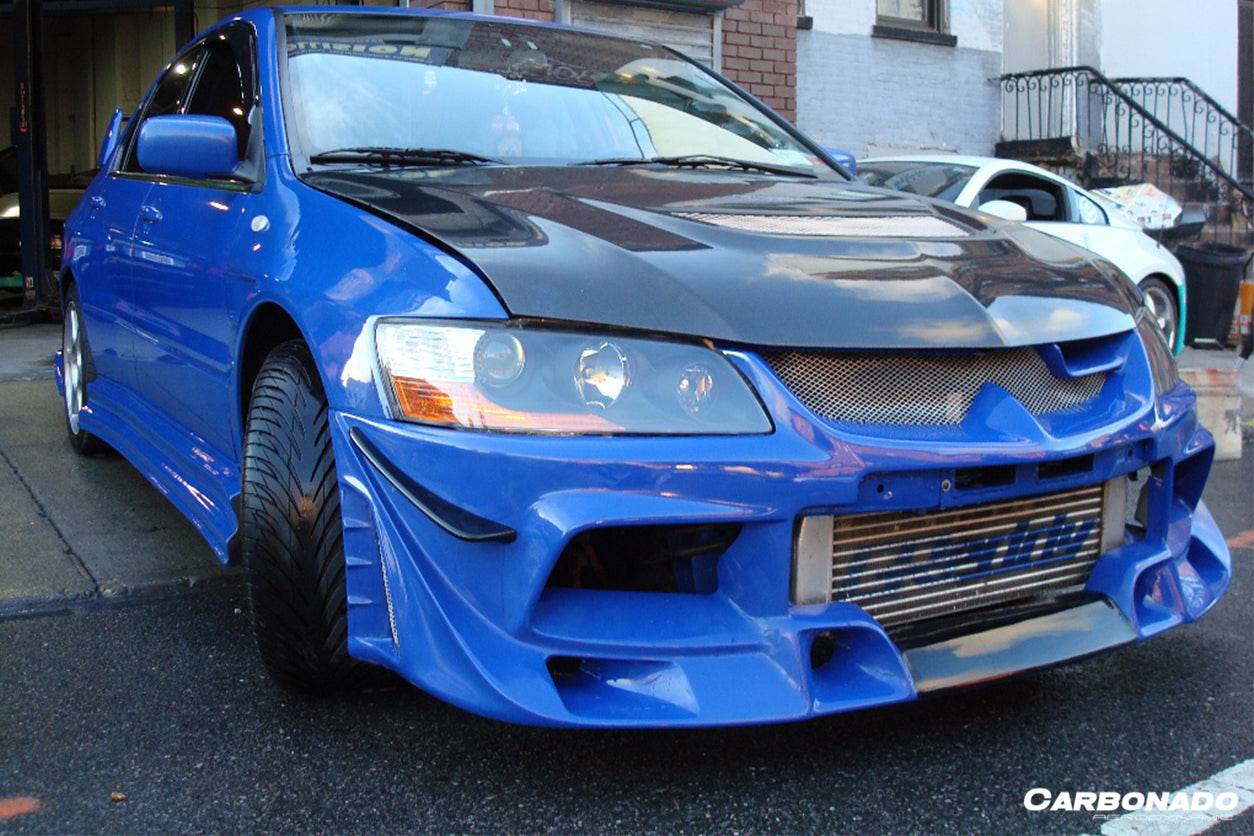 2003-2006 Mitsubishi Evo 7/8/9 JC Style Front Bumper - Carbonado Aero