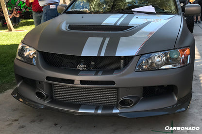 2003-2006 Mitsubishi Evo 7 & 8 & 9 OE Style Carbon Fiber Front Lip - Carbonado