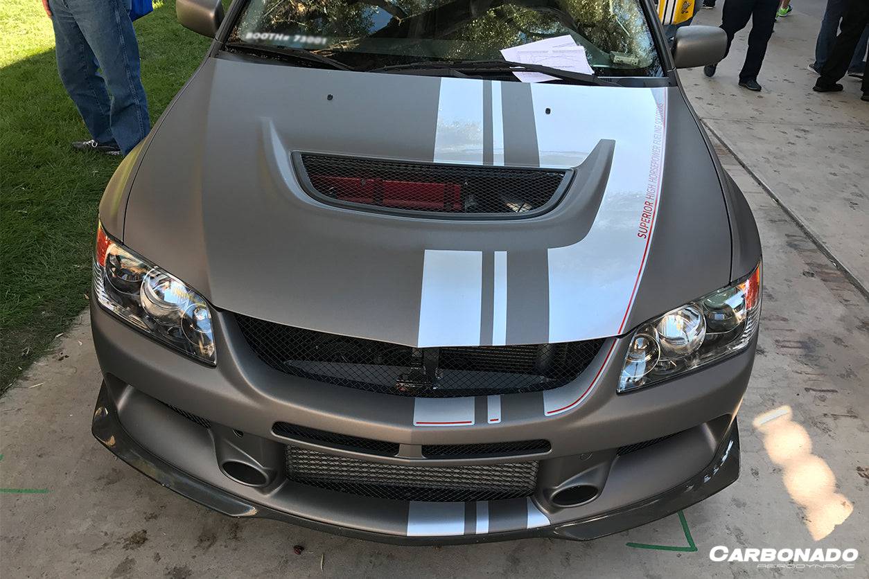 2003-2006 Mitsubishi Evo 7/8/9 OE Style Carbon Fiber Front Lip - Carbonado Aero