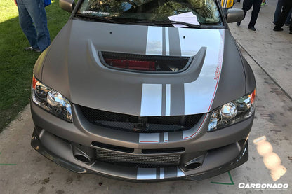 2003-2006 Mitsubishi Evo 7/8/9 OE Style Carbon Fiber Front Lip - Carbonado Aero