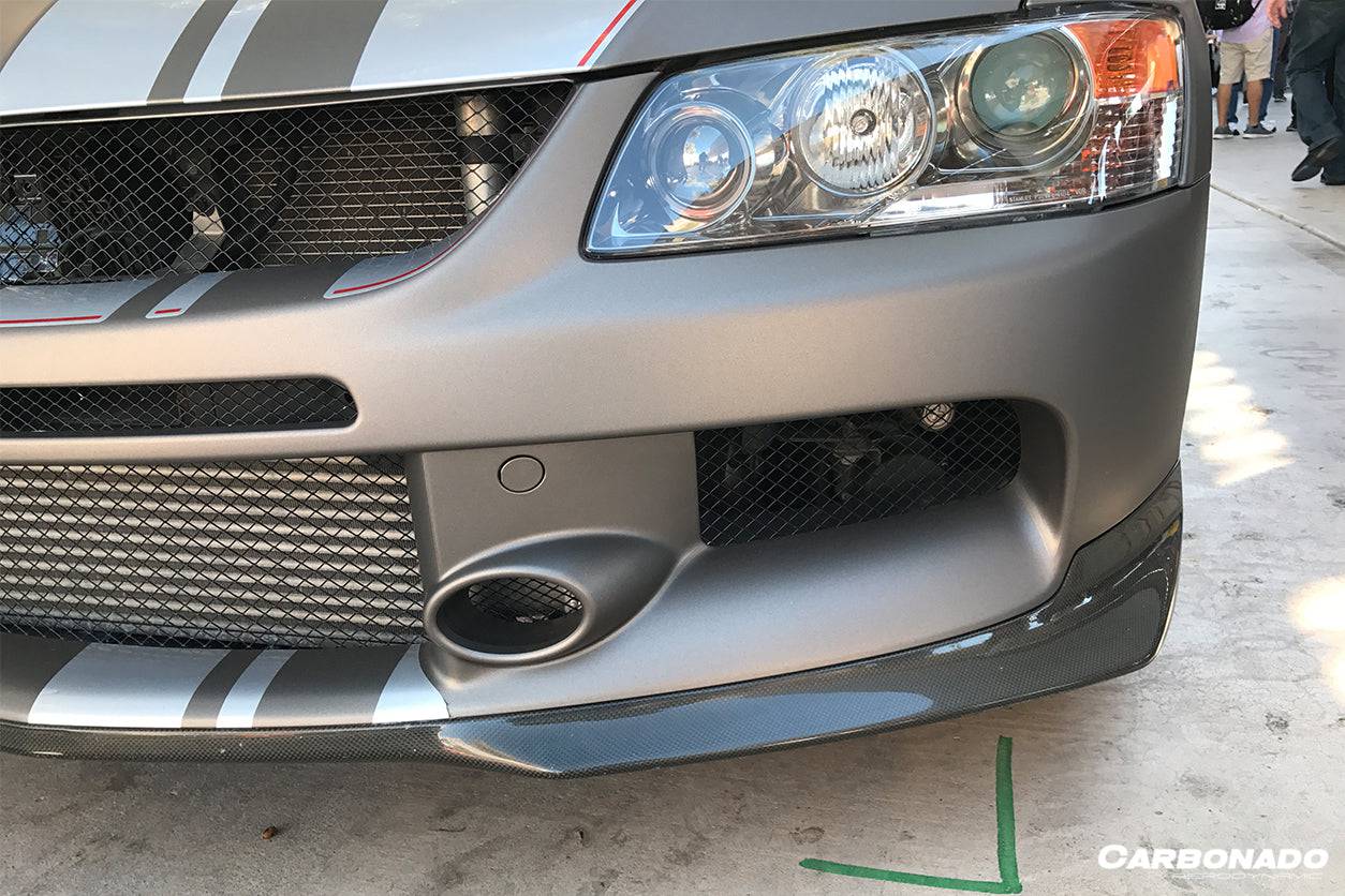 2003-2006 Mitsubishi Evo 7/8/9 OE Style Carbon Fiber Front Lip - Carbonado Aero