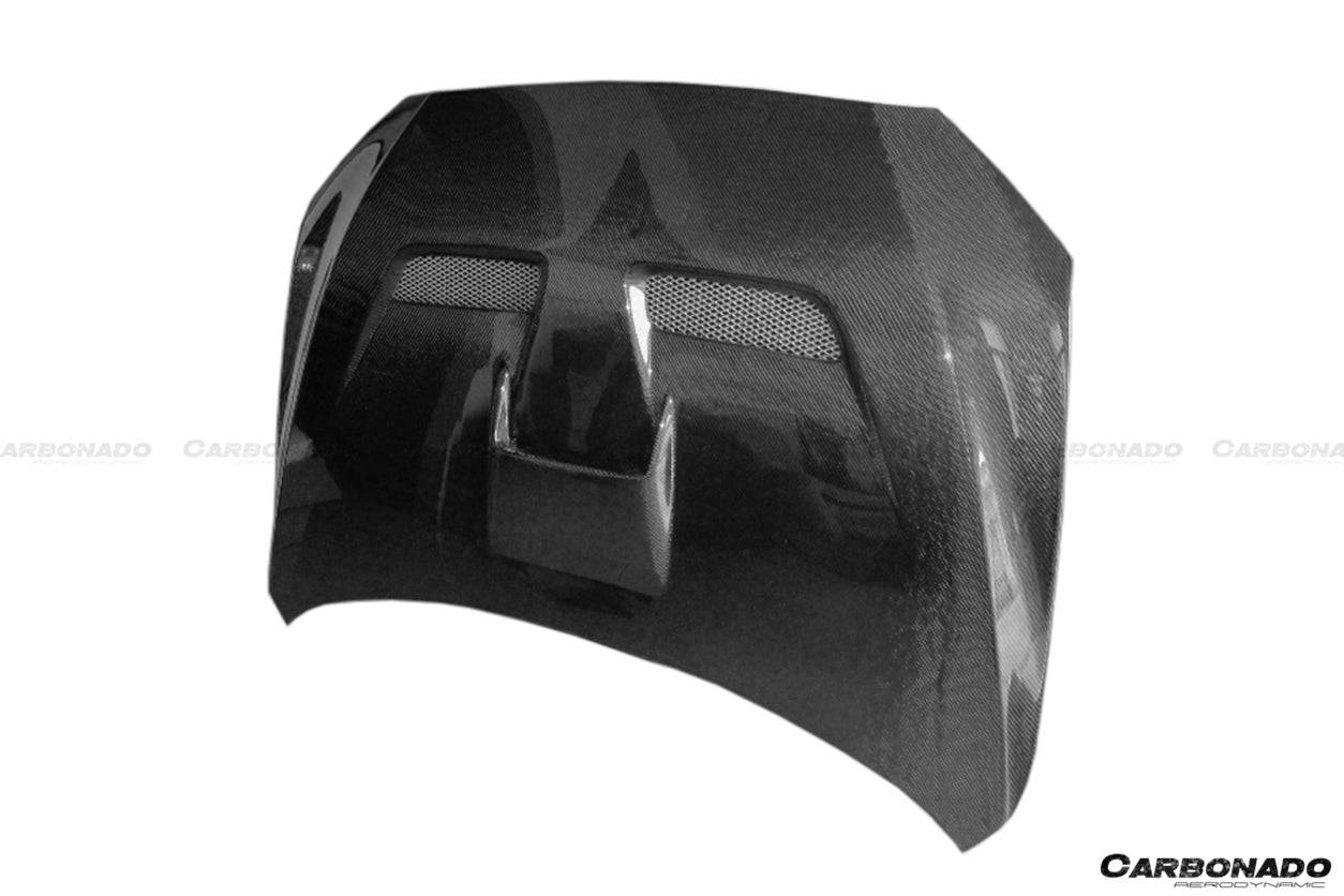 2008-2016 Mitsubishi Evolution 10 BS Style Carbon Fiber Hood - Carbonado Aero
