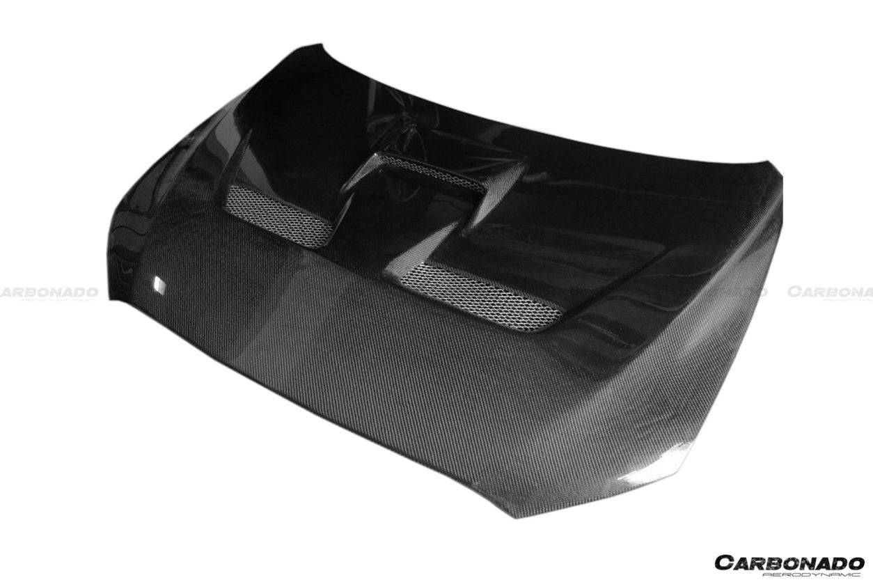 2008-2016 Mitsubishi Evolution 10 BS Style Carbon Fiber Hood - Carbonado Aero