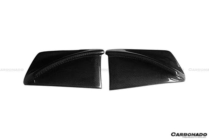 2008-2016 Mitsubishi Evolution 10 RS Style Carbon Fiber Rear Caps - Carbonado Aero