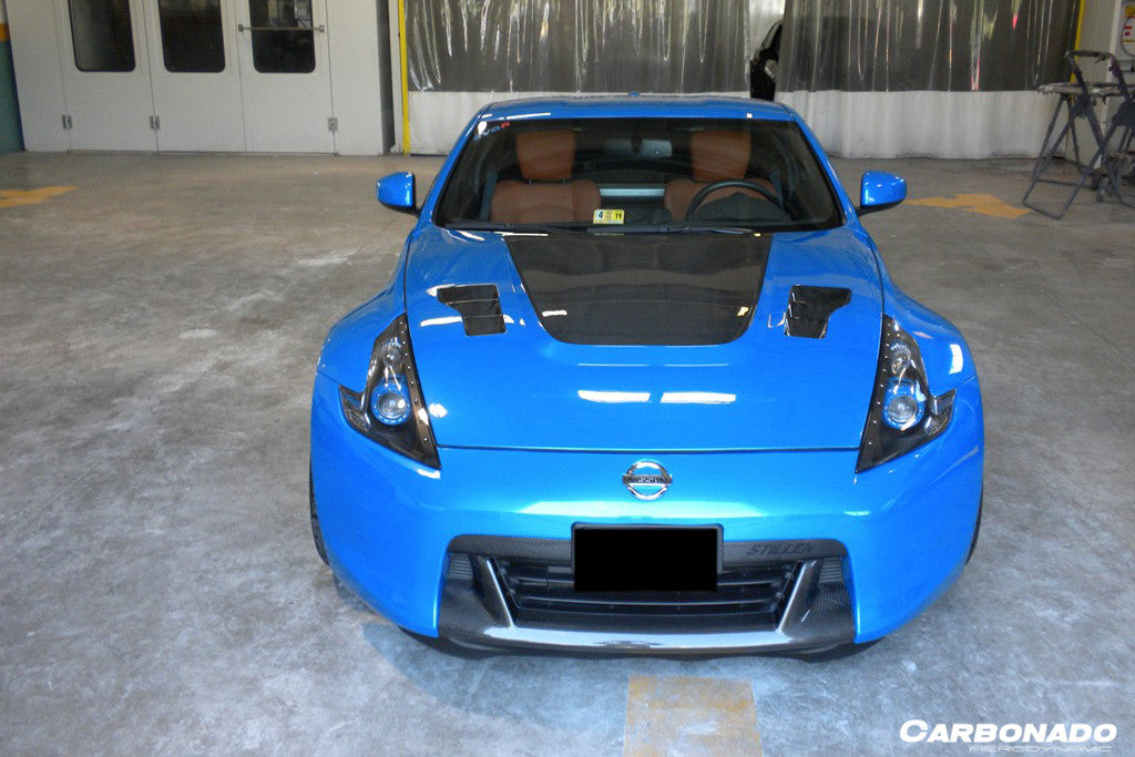 2009-2015 Nissan 370Z BS Style Hood - Carbonado