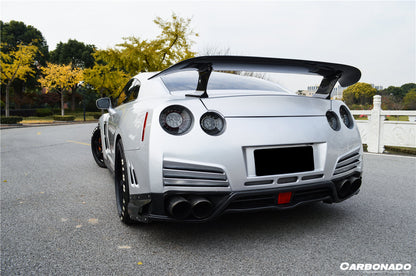 2012-2016 Nissan GTR R35 DBA VA Style Rear Diffuser with LED Light