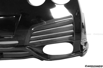 2012-2022 Nissan GTR R35 DBA & EBA VA Style Rear Bumper With Diffuser Undertray and LED Light