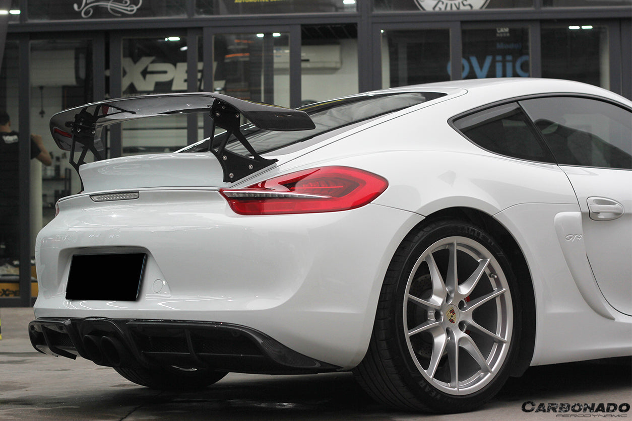 2012-2016 Porsche 981 Cayman TA Style Style Carbon Fiber Trunk Spoiler Wing