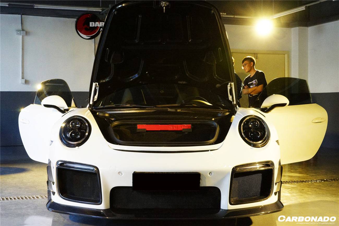 2013-2019 Porsche 991 Turbo/S GT2RS Style Front Bumper and Fender - Carbonado Aero