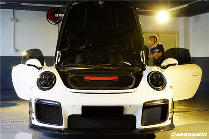 2013-2019 Porsche 991 Turbo/S GT2RS Style Front Bumper and Fender - Carbonado Aero