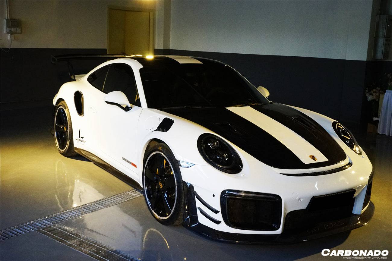 2013-2019 Porsche 991 Turbo/S GT2RS Style Front Bumper and Fender - Carbonado Aero