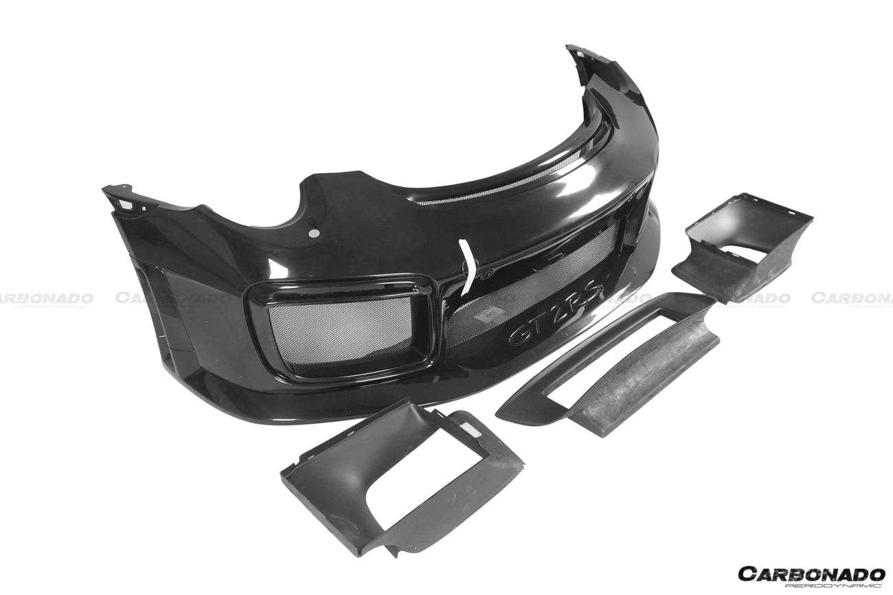 2013-2019 Porsche 991 Turbo/S GT2RS Style Front Bumper and Fender - Carbonado Aero