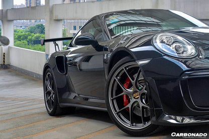 2013-2019 Porsche 911 991 Turbo/S GT2RS Style Carbon Fiber Quarter Panel Side Scoops - Carbonado Aero
