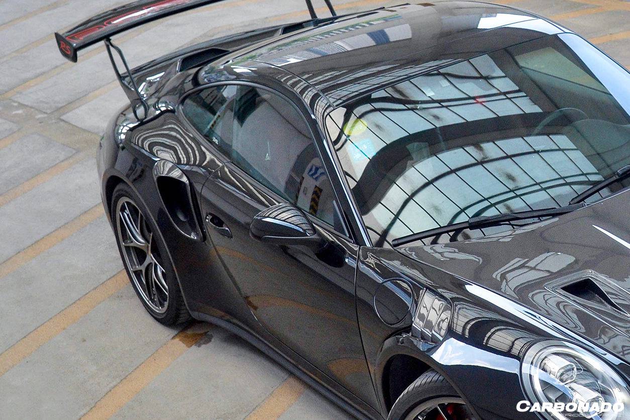 2013-2019 Porsche 911 991 Turbo/S GT2RS Style Carbon Fiber Quarter Panel Side Scoops - Carbonado Aero