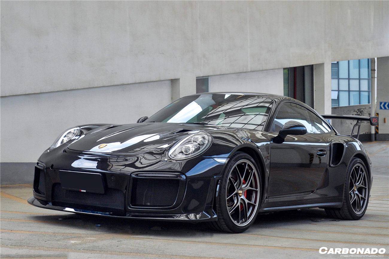 2013-2019 Porsche 911 991 Turbo/S GT2RS Style Carbon Fiber Quarter Panel Side Scoops - Carbonado Aero