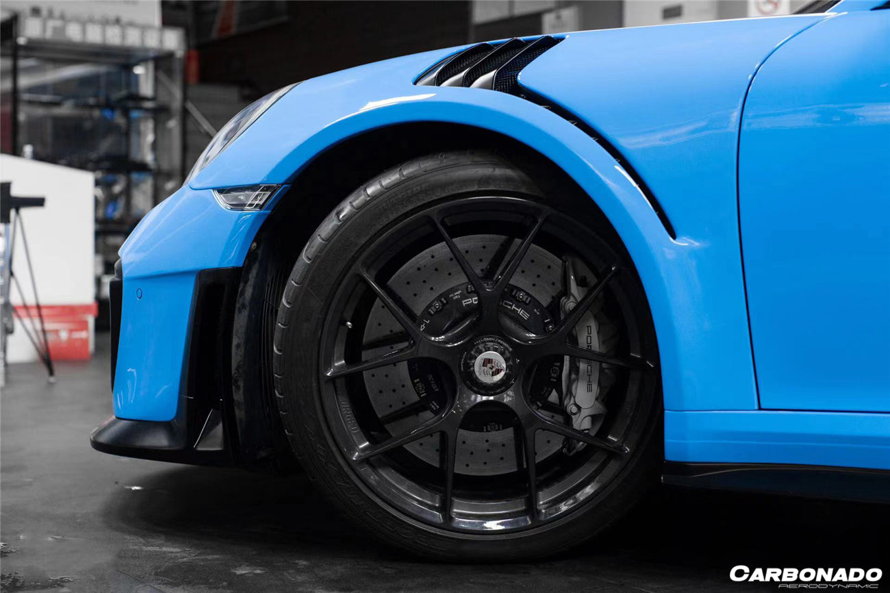 2013-2019 Porsche 991 Turbo/S GT2RS Style Front Bumper and Fender - Carbonado Aero