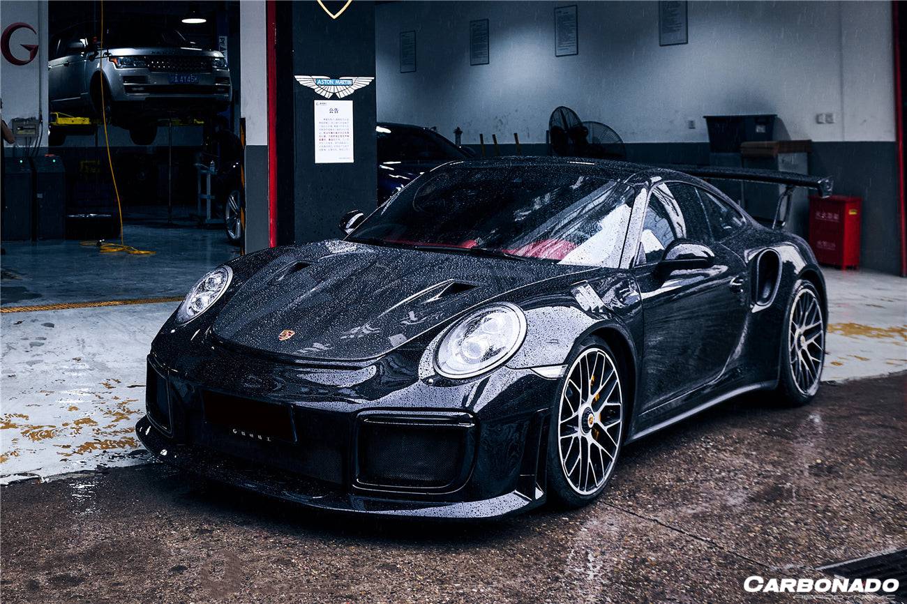 2013-2019 Porsche 991 Turbo/S GT2RS Style Front Bumper and Fender - Carbonado Aero