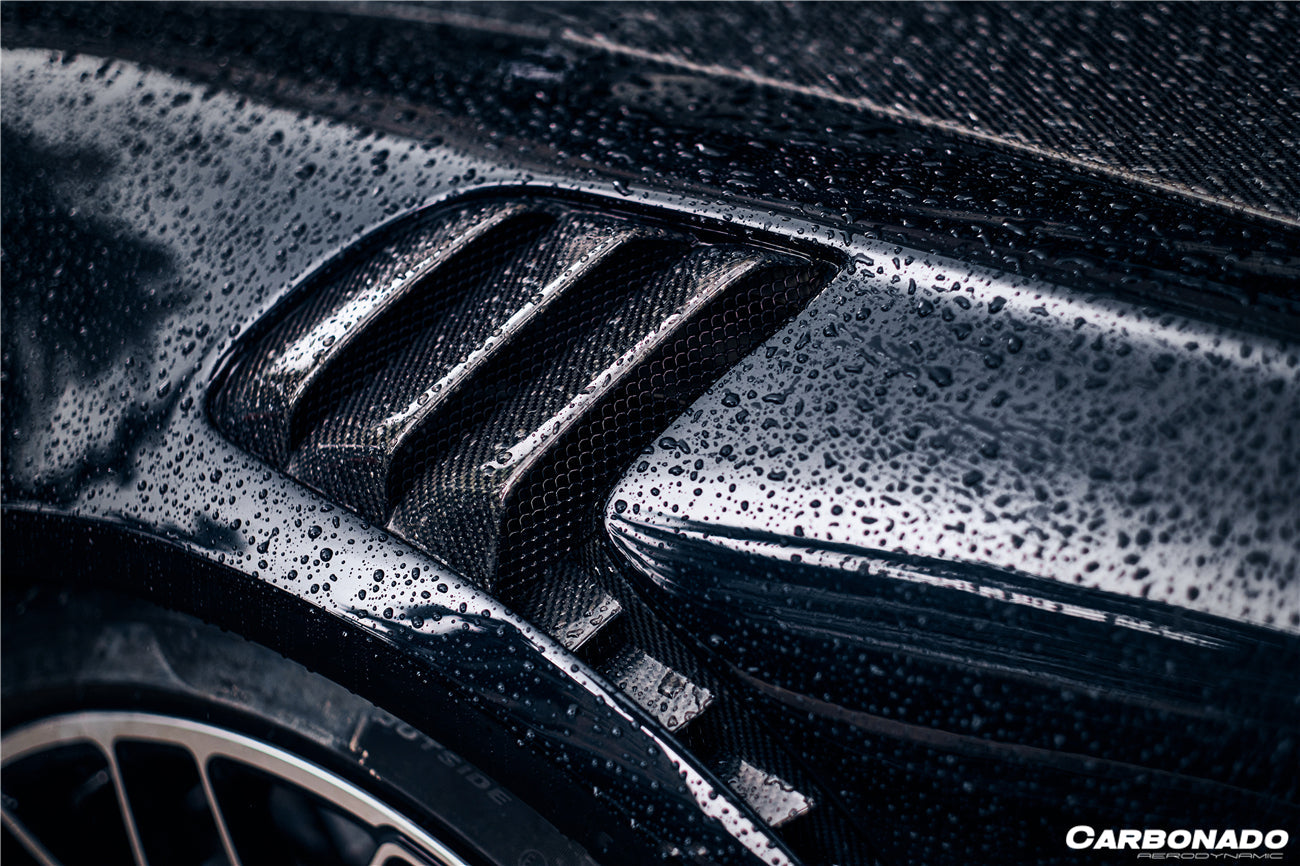 2013-2019 Porsche 991 Turbo/S GT2RS Style Front Bumper and Fender - Carbonado Aero