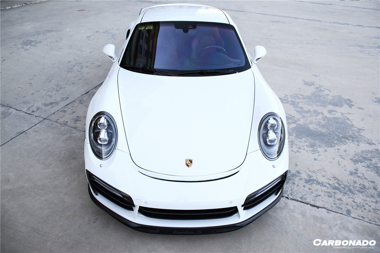 2016-2019 Porsche 911 991.2 Turbo s TP Style Front Bumper - Carbonado