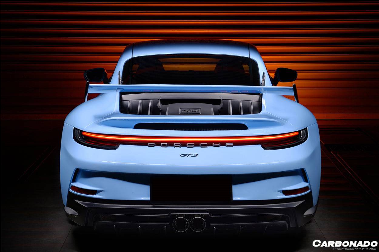 2019-2024 Porsche 911 992 Carrera & S & 4S GT3 Style Trunk Spoiler Wing - Carbonado