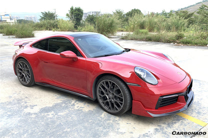 2019-2023 Porsche 911 992 Carrera/Targa/S/4/4S WP Style Dry Carbon Front Lip - Carbonado Aero
