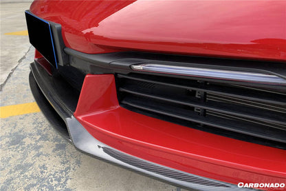 2019-2023 Porsche 911 992 Carrera/Targa/S/4/4S WP Style Dry Carbon Front Lip - Carbonado Aero