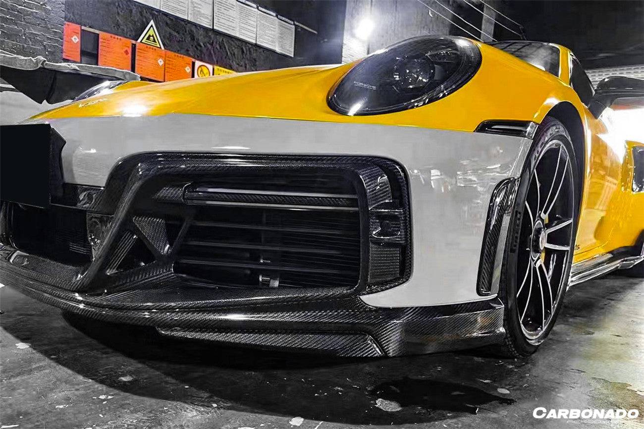 2020-2023 Porsche 911 992 TurboS TA Style Front Bumper - Carbonado Aero