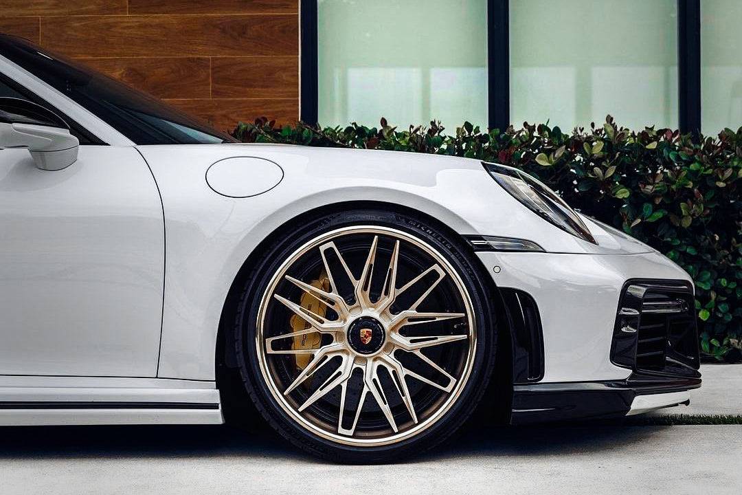 2020-2023 Porsche 911 992 Turbo S TA Style Front Bumper - Carbonado