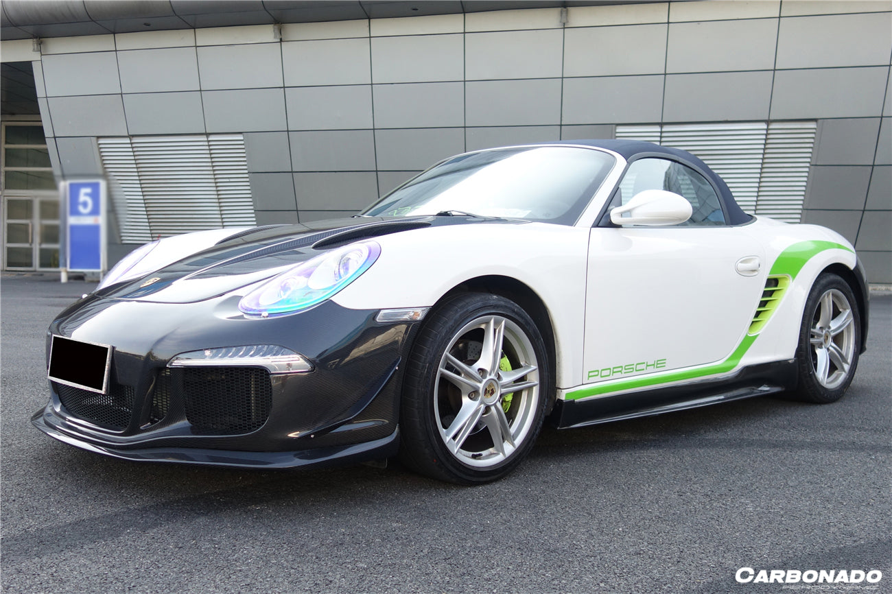 2005-2012 Porsche Cayman & Boxster 987 TA Style Side Skirts - Carbonado