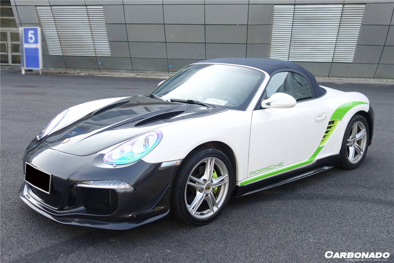 2005-2012 Porsche Cayman & Boxster 987 TA Style Side Skirts - Carbonado