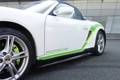 2005-2012 Porsche Cayman & Boxster 987 TA Style Side Skirts - Carbonado